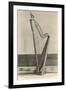 Photo of Harp in Napoleon's House-null-Framed Art Print