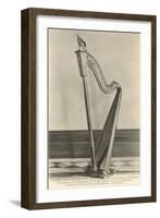 Photo of Harp in Napoleon's House-null-Framed Art Print