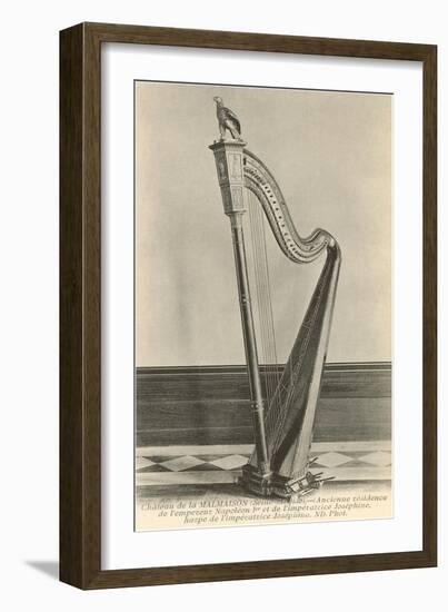 Photo of Harp in Napoleon's House-null-Framed Art Print