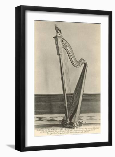 Photo of Harp in Napoleon's House-null-Framed Art Print