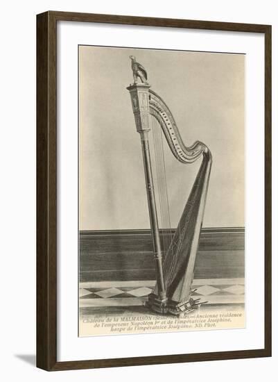 Photo of Harp in Napoleon's House-null-Framed Art Print