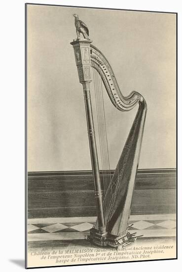 Photo of Harp in Napoleon's House-null-Mounted Art Print