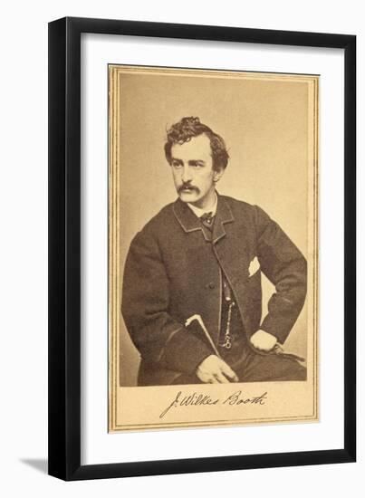 Photo of John Wilkes Booth-null-Framed Art Print