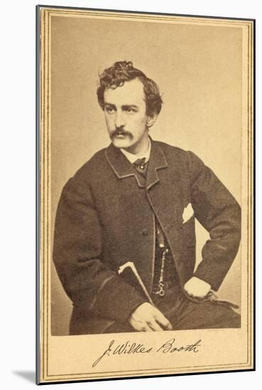 Photo of John Wilkes Booth-null-Mounted Art Print