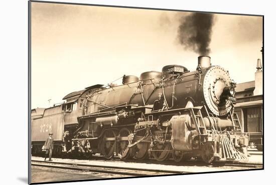 Photo of Locomotive-null-Mounted Art Print