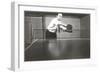 Photo of Man Playing Ping-Pong-null-Framed Art Print