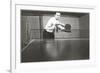 Photo of Man Playing Ping-Pong-null-Framed Premium Giclee Print