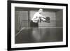 Photo of Man Playing Ping-Pong-null-Framed Premium Giclee Print