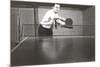 Photo of Man Playing Ping-Pong-null-Mounted Premium Giclee Print