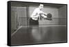 Photo of Man Playing Ping-Pong-null-Framed Stretched Canvas