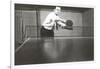 Photo of Man Playing Ping-Pong-null-Framed Art Print