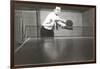 Photo of Man Playing Ping-Pong-null-Framed Art Print