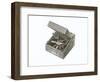 Photo of Old Portable Record Player-null-Framed Art Print