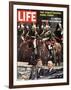 Photo of Pres. Kennedy and Gen. De Gaulle, During Trip to Paris, June 9, 1961-Paul Schutzer-Framed Photographic Print