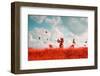 Photo of Summer Landscape Shot in the IR Spectrum-Skreidzeleu-Framed Photographic Print