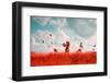 Photo of Summer Landscape Shot in the IR Spectrum-Skreidzeleu-Framed Photographic Print