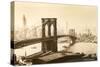 Photo of the Brooklyn Bridge-null-Stretched Canvas