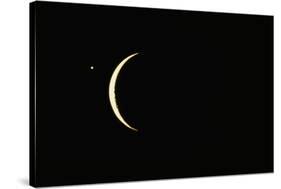 Photo of Venus & Crescent Moon-Fred Espenak-Stretched Canvas