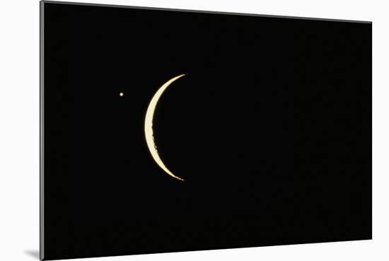 Photo of Venus & Crescent Moon-Fred Espenak-Mounted Photographic Print