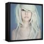 Photo of Young Beautiful Woman with Magnificent Hair-George Mayer-Framed Stretched Canvas