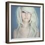 Photo of Young Beautiful Woman with Magnificent Hair-George Mayer-Framed Photographic Print