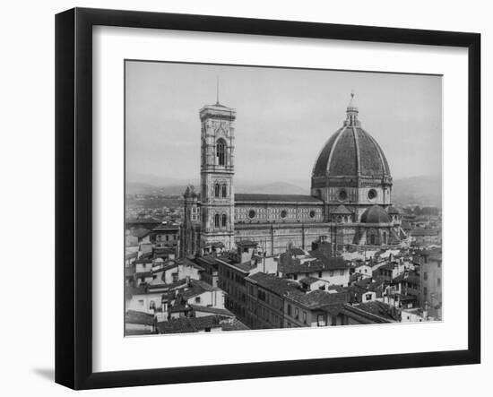 Photo Showing the Duomo Cathedral of Florence and Surrounding Area-null-Framed Premium Photographic Print