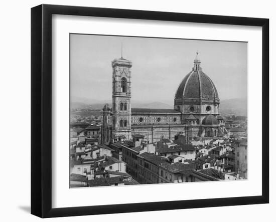 Photo Showing the Duomo Cathedral of Florence and Surrounding Area-null-Framed Photographic Print