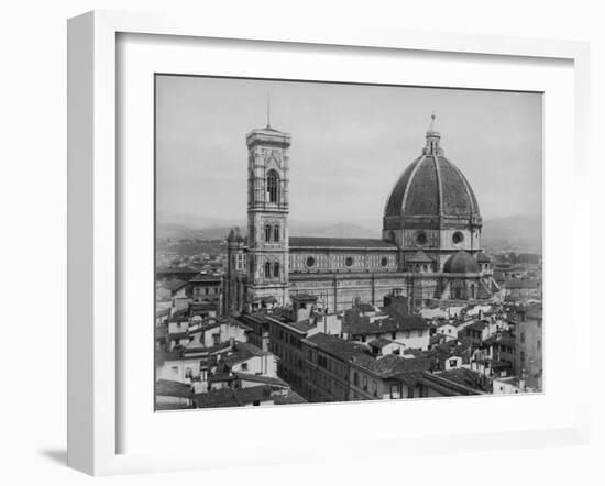 Photo Showing the Duomo Cathedral of Florence and Surrounding Area-null-Framed Photographic Print