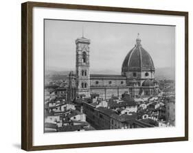 Photo Showing the Duomo Cathedral of Florence and Surrounding Area-null-Framed Photographic Print