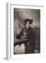 Photo, Woman and Monkey-null-Framed Photographic Print