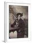 Photo, Woman and Monkey-null-Framed Photographic Print