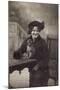 Photo, Woman and Monkey-null-Mounted Photographic Print