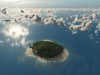 Aerial View of Tropical Island-Photobank gallery-Art Print