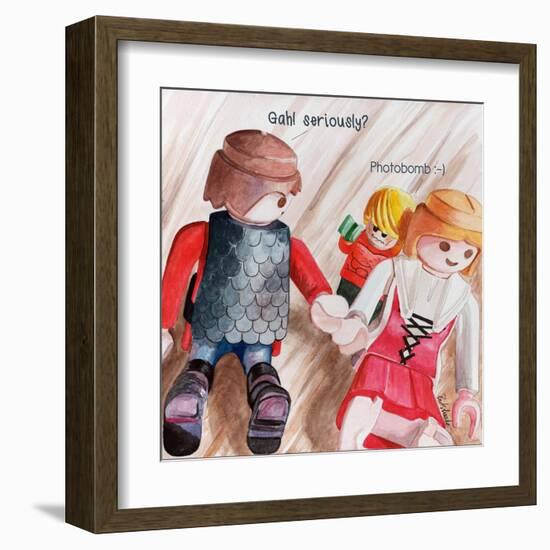 Photobomb 2-Jennifer Redstreake Geary-Framed Art Print