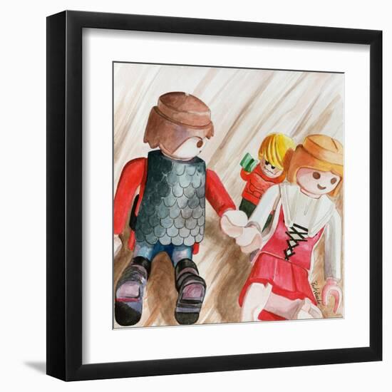 Photobomb-Jennifer Redstreake Geary-Framed Art Print