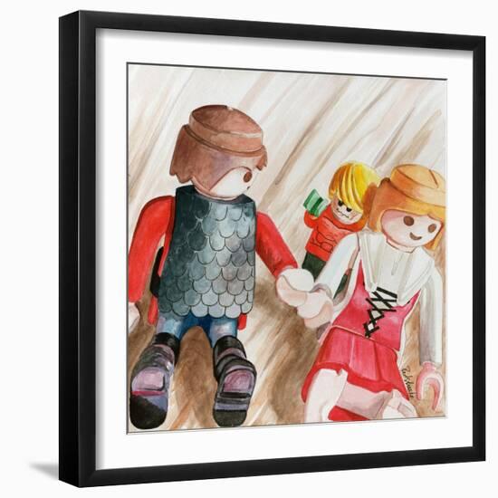 Photobomb-Jennifer Redstreake Geary-Framed Art Print