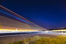 Highway Lights-Photogork-Stretched Canvas
