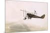 Photograph of a Wingwalkers on a Biplane-null-Mounted Giclee Print