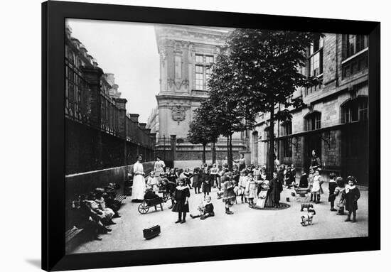 Photograph of Children at School During the Paris Commune, 1871-null-Framed Giclee Print