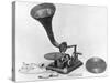 Photograph of Early Grammaphone-null-Stretched Canvas