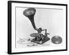 Photograph of Early Grammaphone-null-Framed Photographic Print