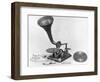 Photograph of Early Grammaphone-null-Framed Photographic Print