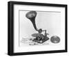 Photograph of Early Grammaphone-null-Framed Photographic Print