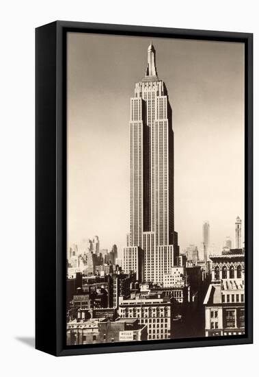 Photograph of Empire State Building, New York City-null-Framed Stretched Canvas