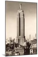 Photograph of Empire State Building, New York City-null-Mounted Art Print