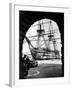 Photograph of H.M.S. Victory Docked-null-Framed Photographic Print