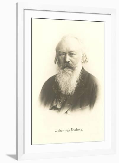 Photograph of Johannes Brahms-null-Framed Art Print