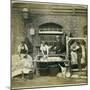 Photograph of Leather Workers Preparing Skins at Bevingtons and Sons-null-Mounted Photographic Print