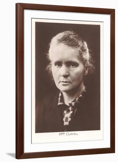 Photograph of Madame Curie-null-Framed Art Print