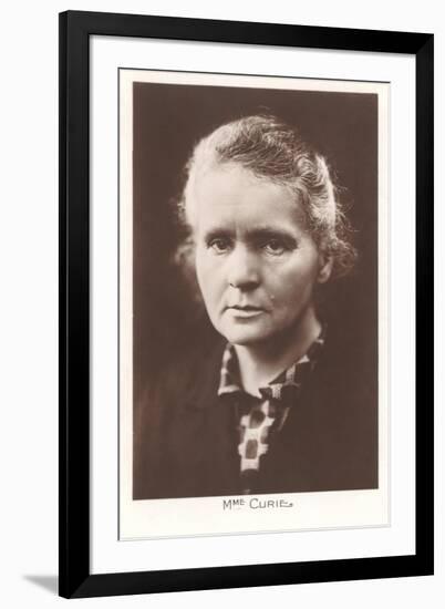 Photograph of Madame Curie-null-Framed Art Print